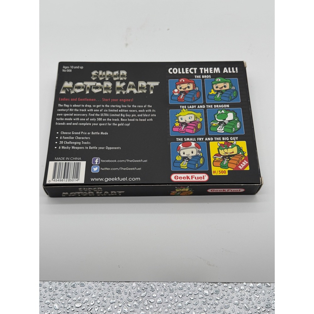 Geek Fuel Epic Enamels Super Motor Kart Luigi Enamel Pin No 008 New in Box - Picture 3 of 3